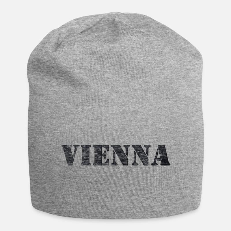 VIENNA - Jersey-Beanie - Grau meliert