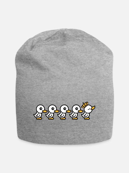 chef koenig couronne reine princesse prince un - Bonnet en jersey - gris chiné