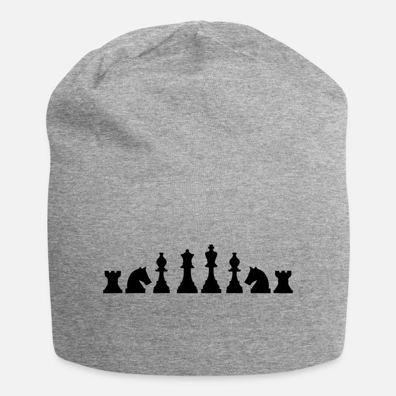 chess - Jersey Beanie - heather grey