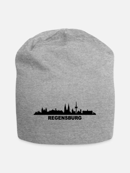 Skyline Regensburg - Jersey-Beanie - Grau meliert