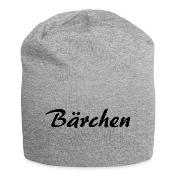 Bärchen - Jersey-Beanie - Grau meliert - Vorne