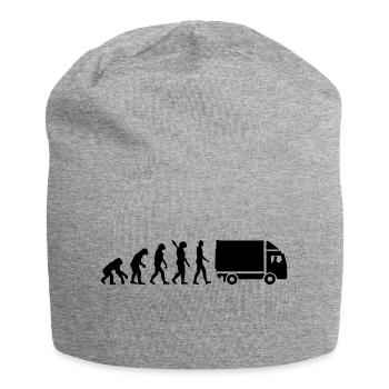 LKW - Jersey-Beanie - Grau meliert - Vorne