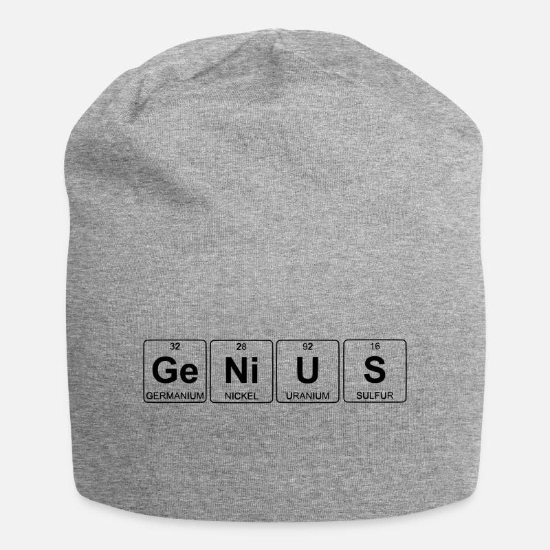 genius - Jersey-Beanie - Grau meliert