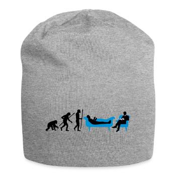 evolution_therapeut_psychologe_11_2016_b - Jersey-Beanie - Grau meliert - Vorne