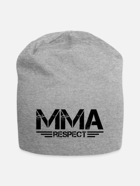 MMA Respekt Kampfsport fighter Symbol icon Team - Jersey-Beanie - Grau meliert
