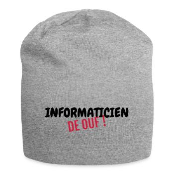 Computer / Informatiker / Aussenseiter / Ingenieur - Jersey-Beanie - Grau meliert - Vorne
