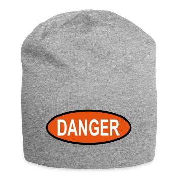 Danger - Jersey Beanie - heather grey - Front
