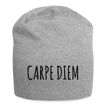 Tshirt carpe diem - Bonnet en jersey - gris chiné - Devant
