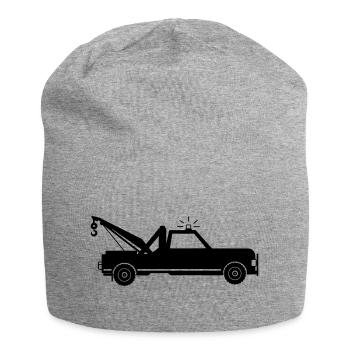 Abschleppwagen - Jersey-Beanie - Grau meliert - Vorne