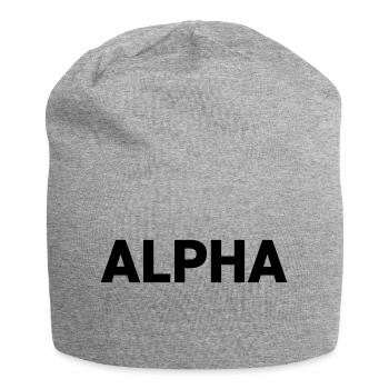 Alpha Dark Pack Rank - Jersey Beanie - heather grey - Front