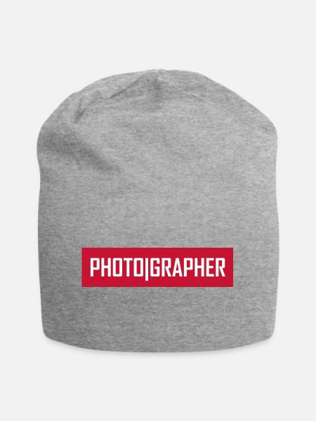 Photographer - Jersey-Beanie - Grau meliert
