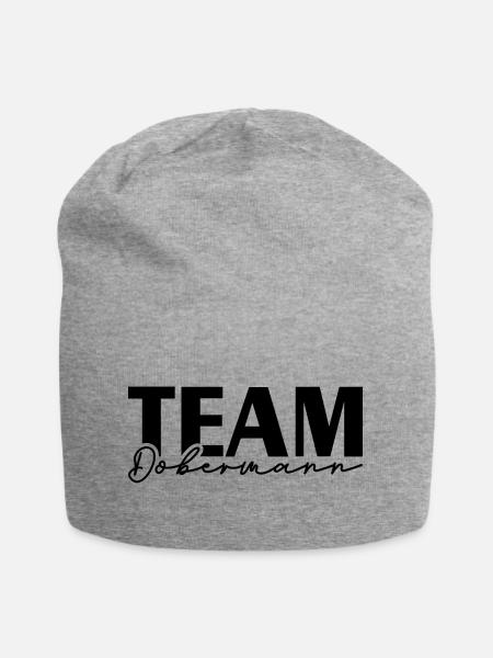 TEAM DOBERMANN Dobie Hundesport Hunde IGP Wilsigns - Jersey-Beanie - Grau meliert