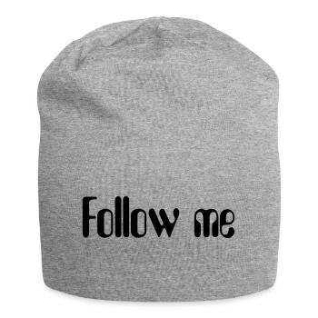 Suivez-moi design pour toutes sortes d’occasions - Bonnet en jersey - gris chiné - Devant