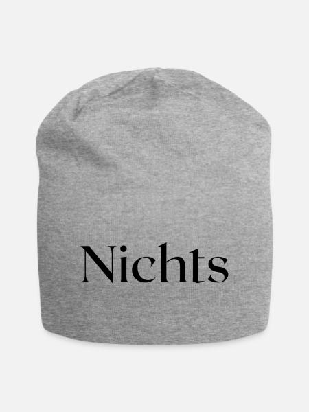 Nichts - Jersey-Beanie - Grau meliert