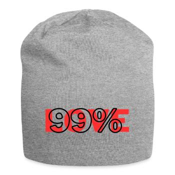 Love99% - Jersey-Beanie - Grau meliert - Vorne