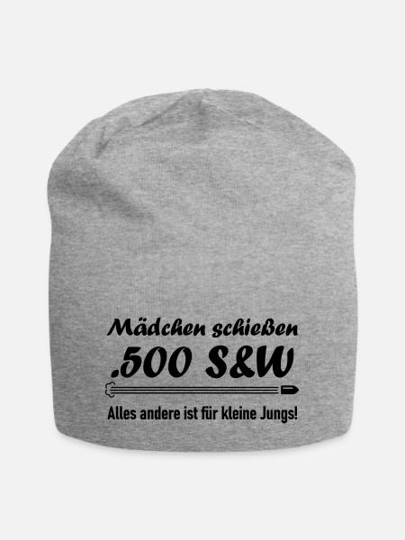 Mädchen schießen .500 S&W - Jersey-Beanie - Grau meliert