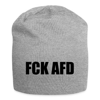 FUCK AFD - Jersey-Beanie - Grau meliert - Vorne