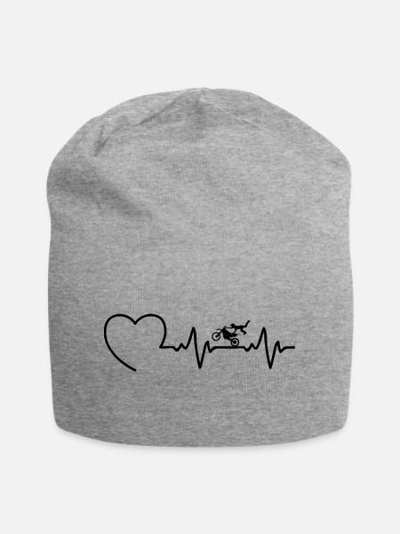Motocross Fan - Jersey-Beanie - Grau meliert
