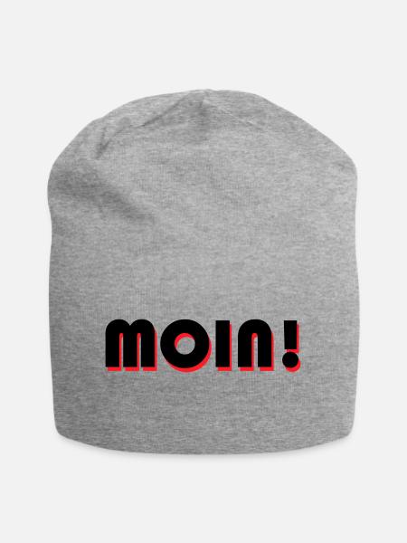 Moin - Jersey-Beanie - Grau meliert