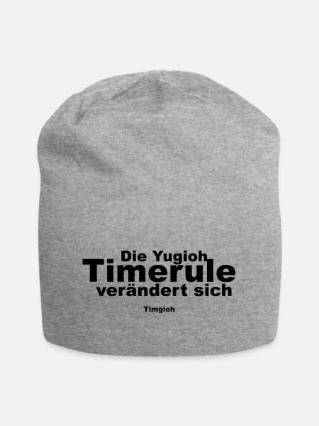 Die neue Timerule - Jersey-Beanie - Grau meliert