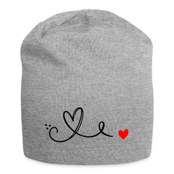 Ligne Herz Schnoerkel - Bonnet en jersey - gris chiné - Devant