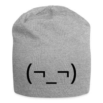 Dry Side Gare (¬_¬) Annoyed Emote - Jersey Beanie - heather grey - Front
