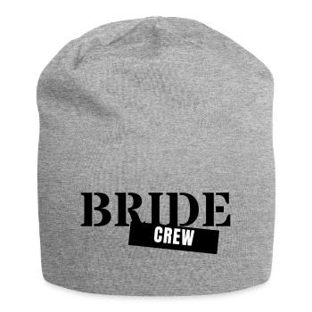 Équipe de la mariée - Équipe de la fête de garçon Filles de la fête de mariage de la mariée - Bonnet en jersey - gris chiné - Devant