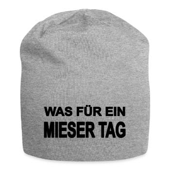 Tag - Jersey-Beanie - Grau meliert - Vorne