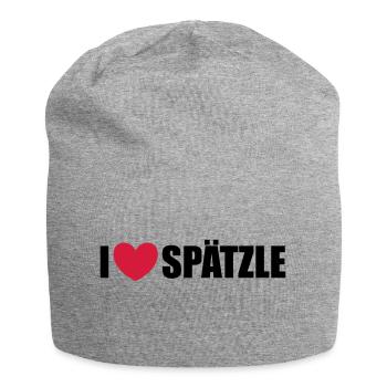 Spätzle - Jersey-Beanie - Grau meliert - Vorne