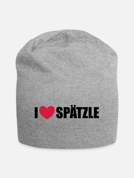 Spätzle - Jersey-Beanie - Grau meliert