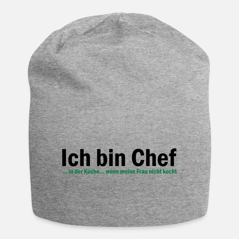 CHEF - Jersey-Beanie - Grau meliert