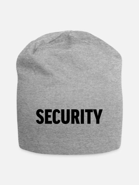 Security - Jersey-Beanie - Grau meliert