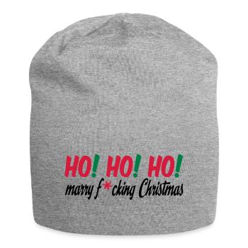 christmas - Jersey Beanie - heather grey - Front