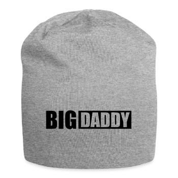 Logo Big Daddy père héros papa fête des pères - Bonnet en jersey - gris chiné - Devant