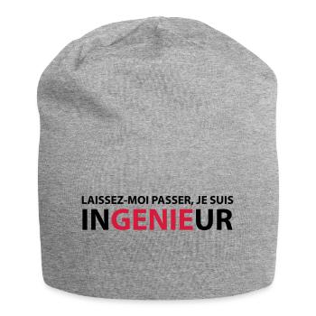 Laissez-Moi passer, je suis ingenieur - Bonnet en jersey - gris chiné - Devant