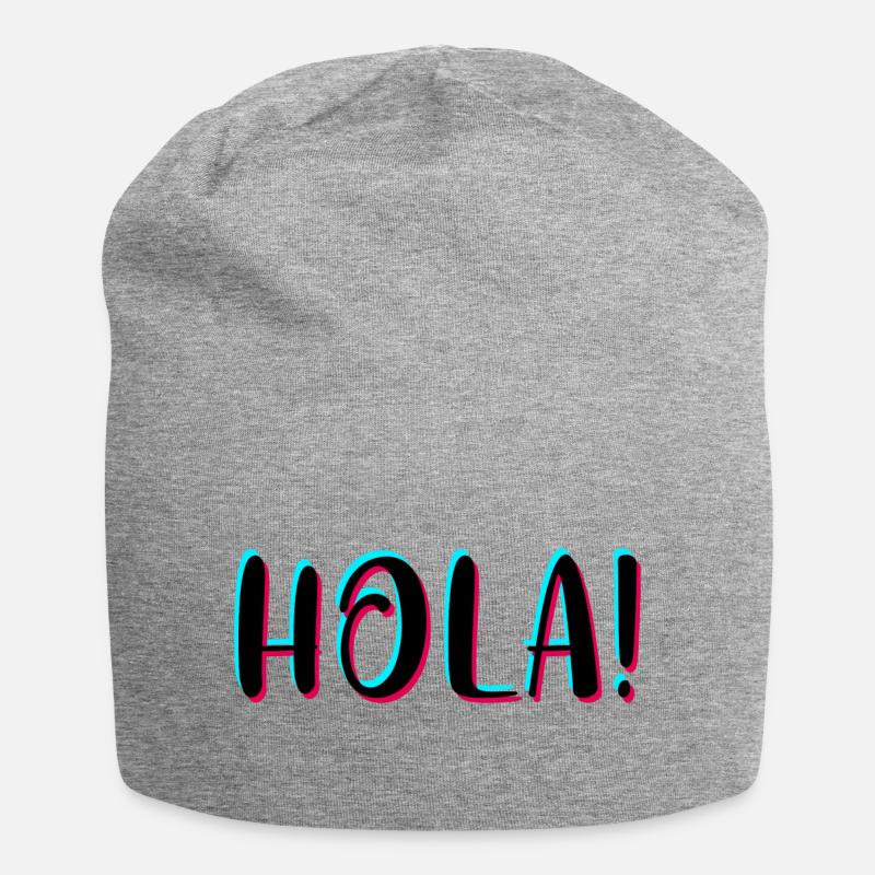 Hola - Jersey-Beanie - Grau meliert