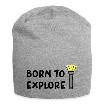 Urbex - Born to explore - Bonnet en jersey - gris chiné - Devant