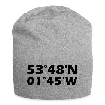 Bradford Koordinaten - Jersey-Beanie - Grau meliert - Vorne