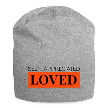 Lakes Appreciated Loved Two-Tone - Jersey Beanie - heather grey - Front