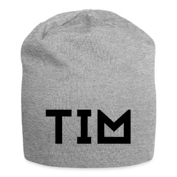 Prénom Tim - Bonnet en jersey - gris chiné - Devant