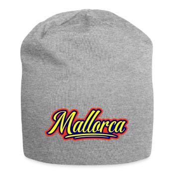 Mallorca Schrift - Jersey-Beanie - Grau meliert - Vorne