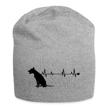 Hund - Jersey-Beanie - Grau meliert - Vorne