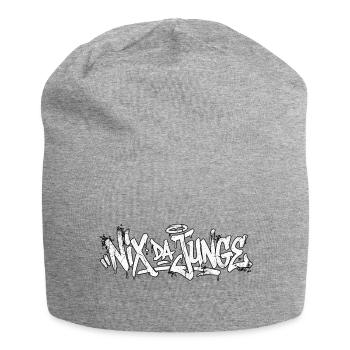 Lustiger Spruch Handschrift Graffiti - Jersey-Beanie - Grau meliert - Vorne