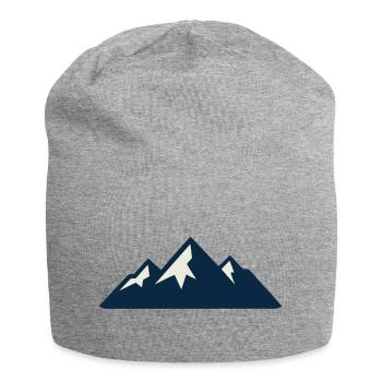 Mountains Mountains Silhouette - Jersey Beanie - heather grey - Front