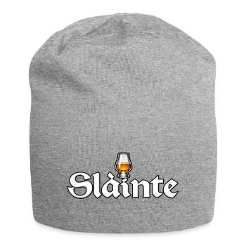 Sláinte Bierglas Design - Jersey-Beanie - Grau meliert - Vorne