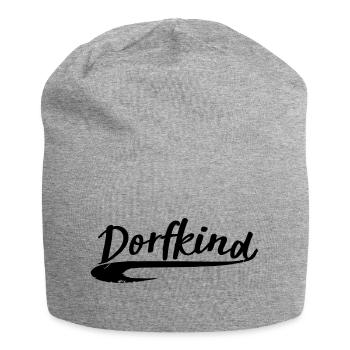 village kind village town love land dorfi sticker - Jersey Beanie - heather grey - Front