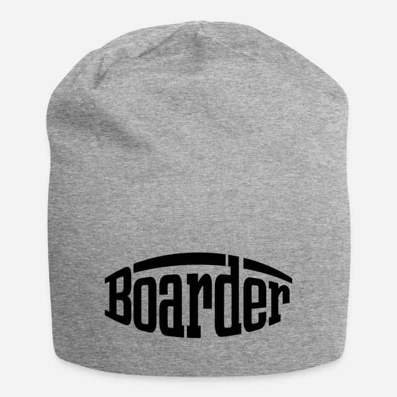 Boarder - Jersey-Beanie - Grau meliert