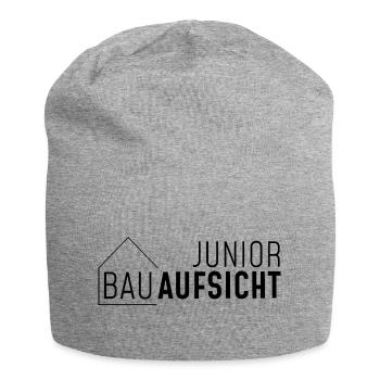Junior Bauaufsicht mit Haus! - Jersey-Beanie - Grau meliert - Vorne