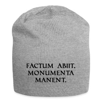l’acte a disparu mais les monuments sont noirs - Bonnet en jersey - gris chiné - Devant