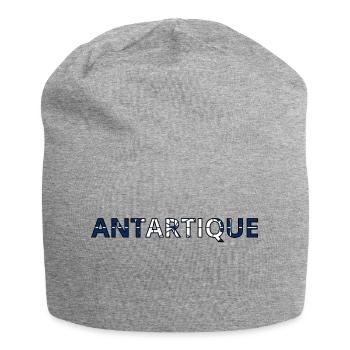 Drapeau Antarctique - Bonnet en jersey - gris chiné - Devant